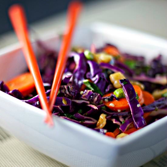 Cabbage Slaw with Mint & Hemp Seeds