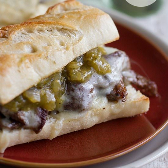 Salsa Verde Steak Sandwiches