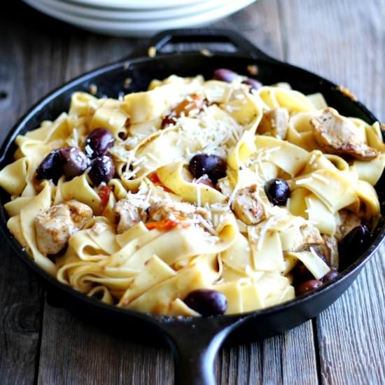 Mediterranean Pasta Skillet
