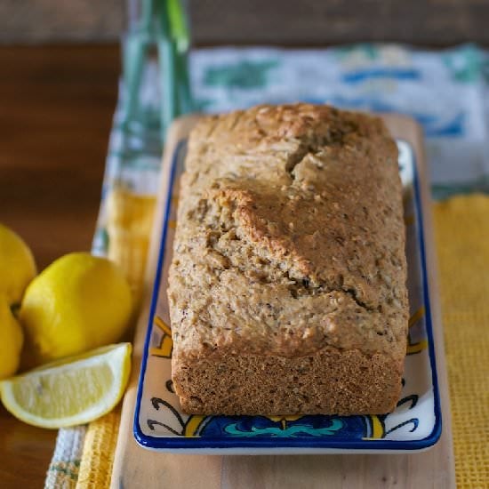 Three Seed Lemon Tea Bread