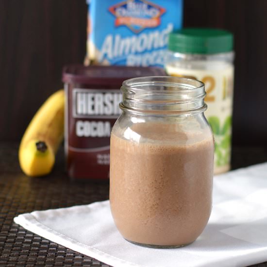 Light Chocolate Peanut Butter Shake