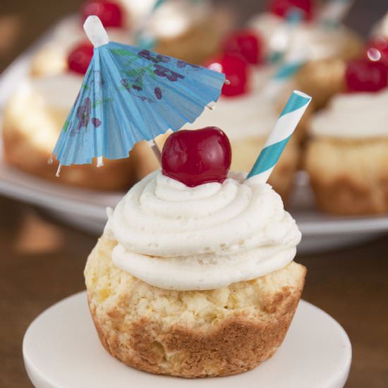 Giant Pina Colada Cookie Cups
