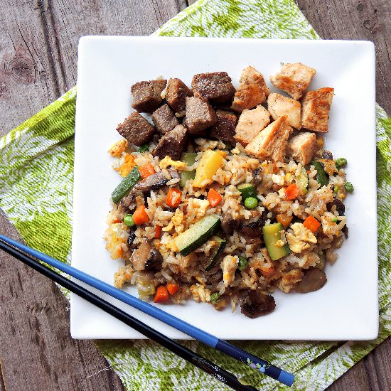 NY Strip Steak & Chicken Stir Fry