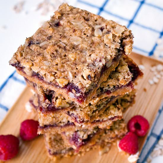 Whole-Grain Raspberry Energy Bars