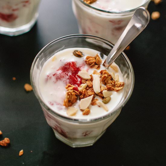 Strawberry Rhubarb Parfaits
