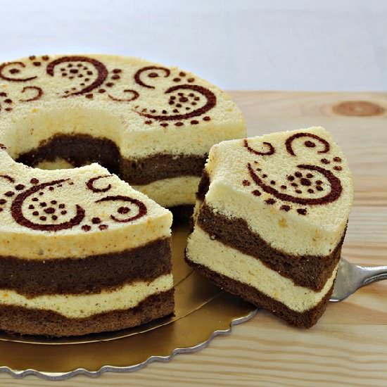 Orange Chocolate Chiffon Cake
