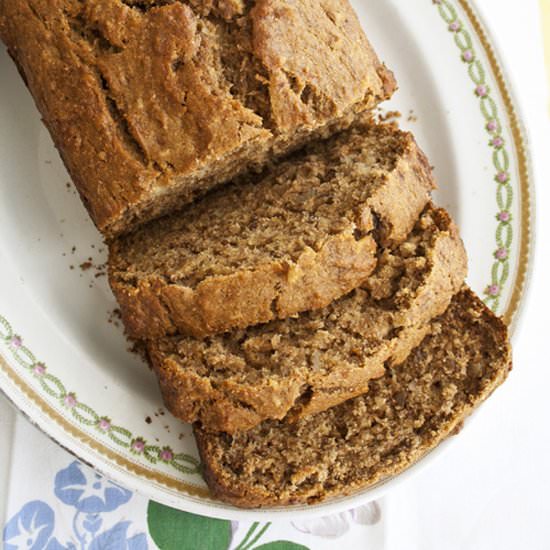 Whole Wheat Honey Banana Bread