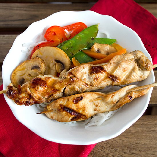 Chicken Satay Noodle Bowl