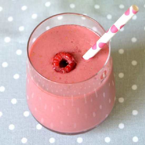 Raspberry & Coconut Milk Smoothie