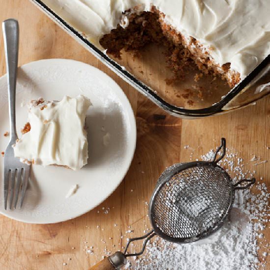 One Bowl Carrot Cake