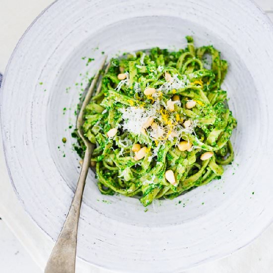 Nettle Pesto Pasta