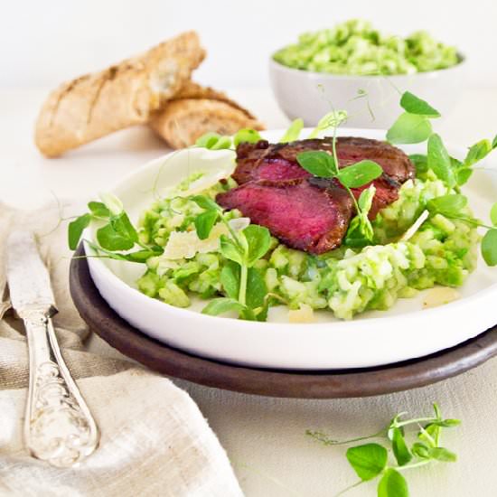 Steak and Pear Risotto