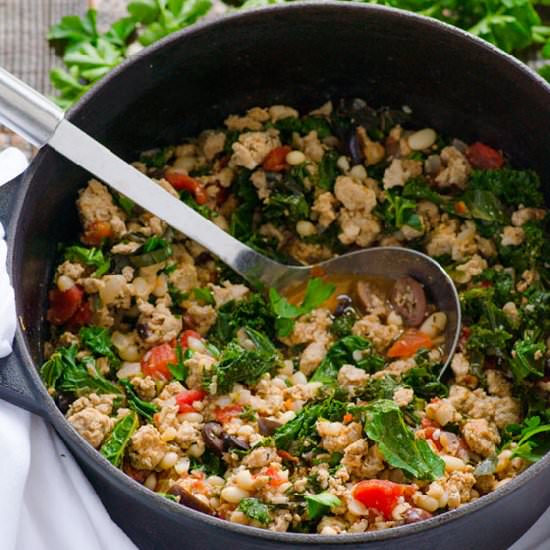 White Bean, Turkey and Kale Stew
