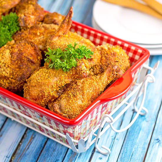 Spicy Oven Fried Chicken