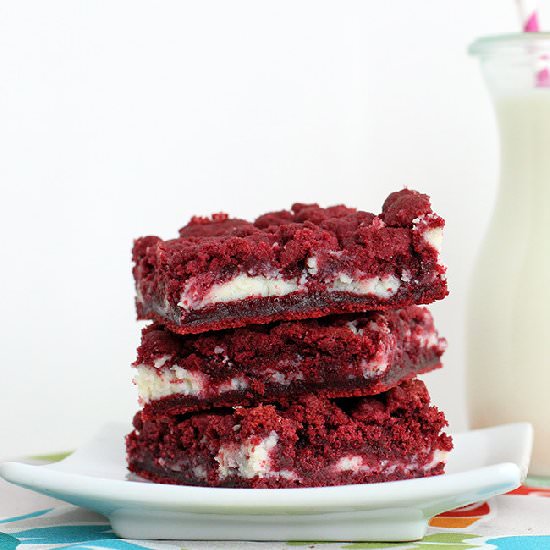 Cream Cheese Red Velvet Cake Bars