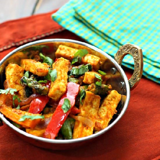 Tofu Asparagus Jalfrezi
