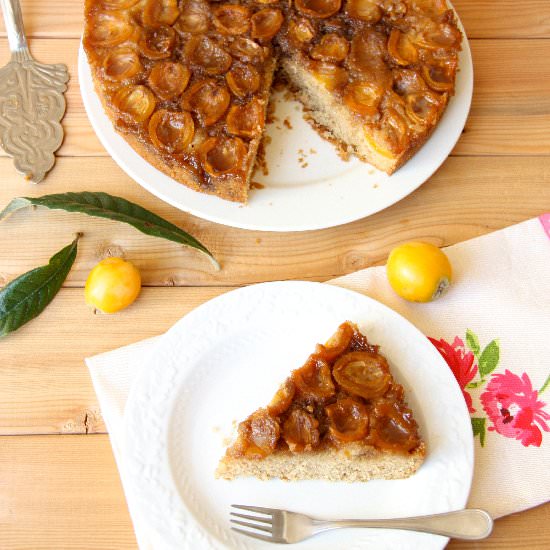 Loquat Upside Down Cake