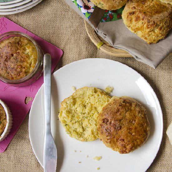 Baked Cheese and Herb Scones