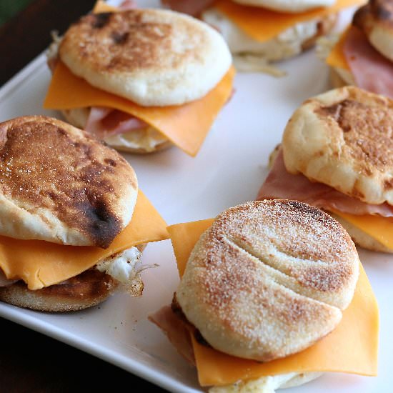 English Muffin Breakfast Sandwich