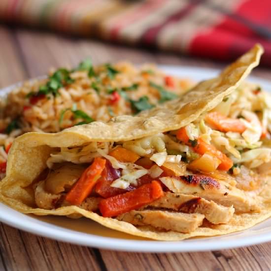 Cilantro Lime Chicken Fajitas