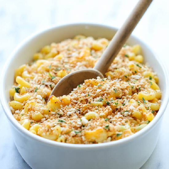 Skinny Cauliflower Mac and Cheese