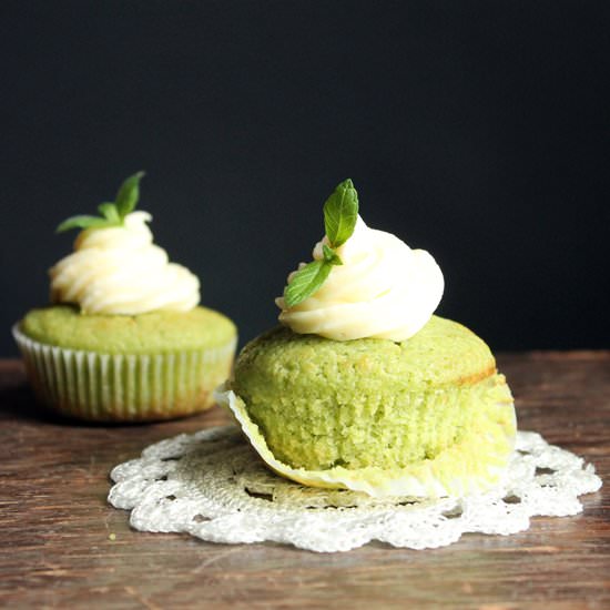 Cucumber and Mint Cupcakes