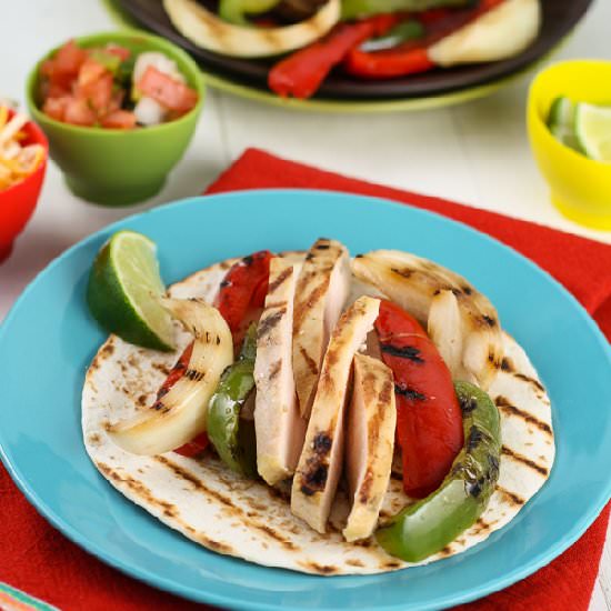 Tequila Lime Chicken Fajitas