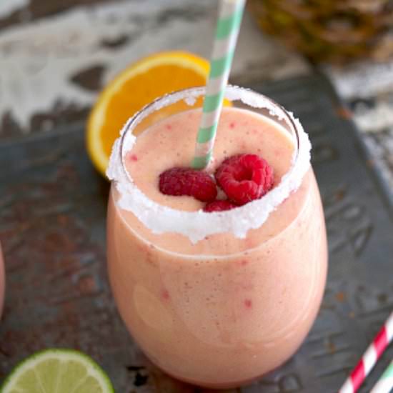 Fresh pineapple margaritas