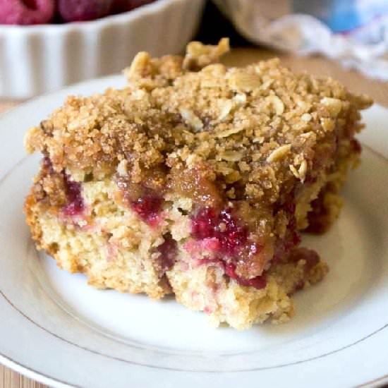 Raspberry Crumb Coffee Cake