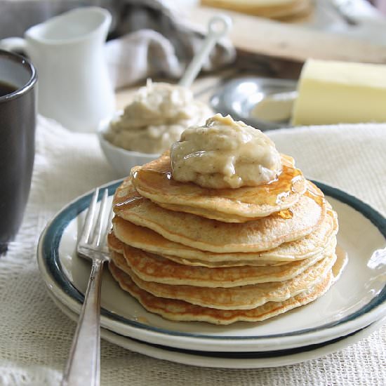 Coconut Ricotta Pancakes