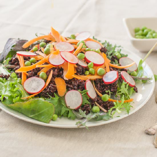 Black Rice & Pea Salad