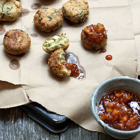 Ramp & White Bean Fritters