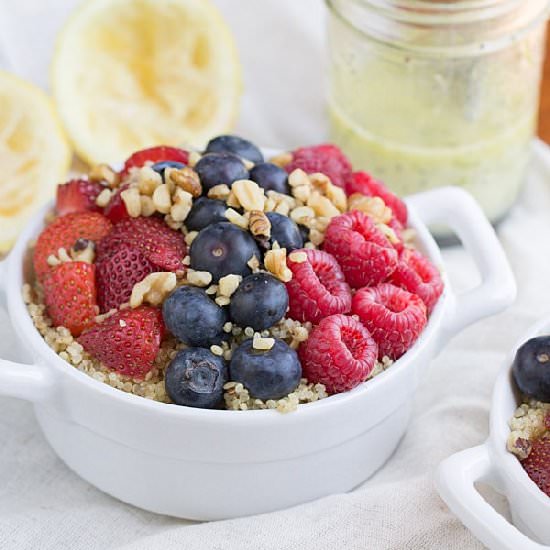 Fresh Berry Salad with Walnuts