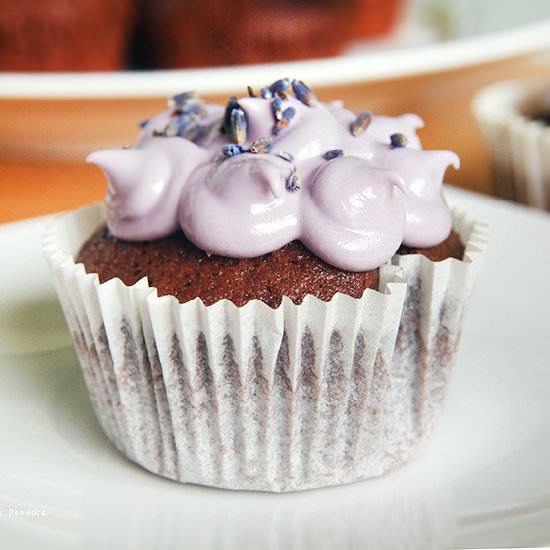 Lavender Buttercream Cupcakes