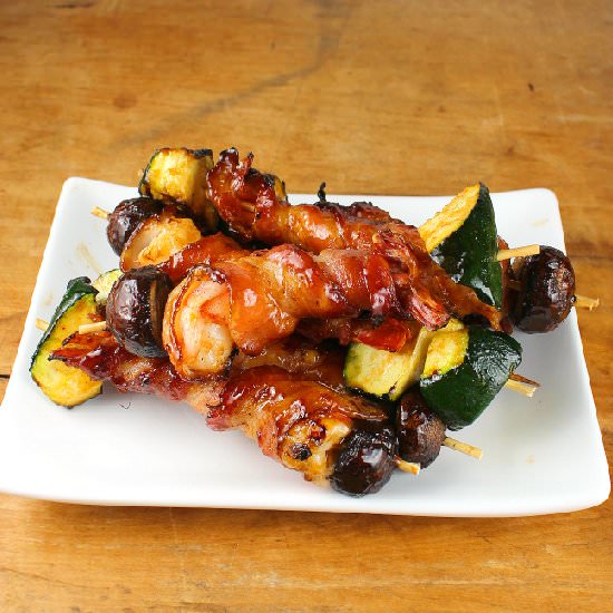 Bacon-Wrapped Shrimp Kebabs