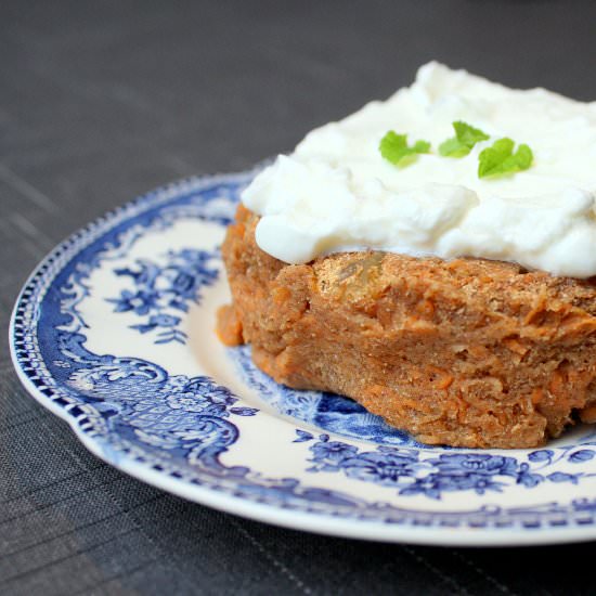 Low Carb Carrot Cake for One
