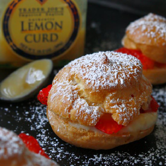 Strawberry Lemon Cream Puffs