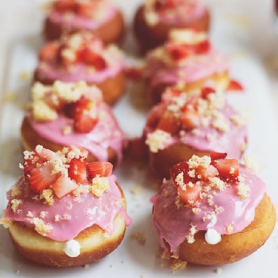Strawberry Shortcake Donuts