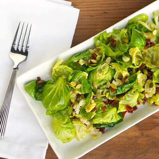 Brussel Sprout Salad (Vegan)