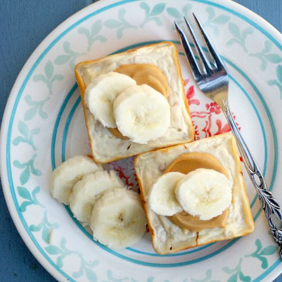 Baked Banana Breakfast Cheesecakes