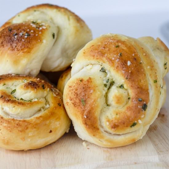 Garlic Parmesan Knots