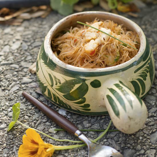 Vermicelli Noodles Stir Fried with