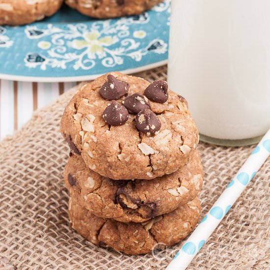 GF Peanut Butter Oatmeal Cookies