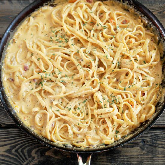 Greek Fettuccine Alfredo