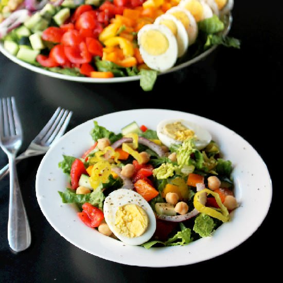 Chopped salad with buttermilk ranch