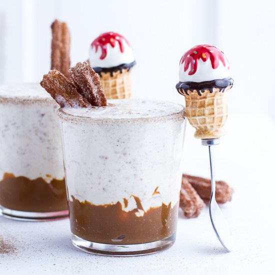 Churro Milkshakes