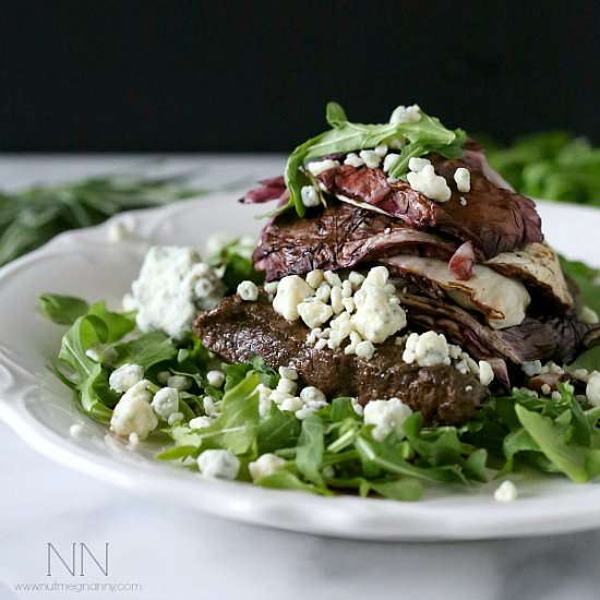 Flat Iron Steak with Radicchio