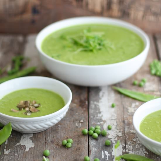 Spring Green Pea Soup
