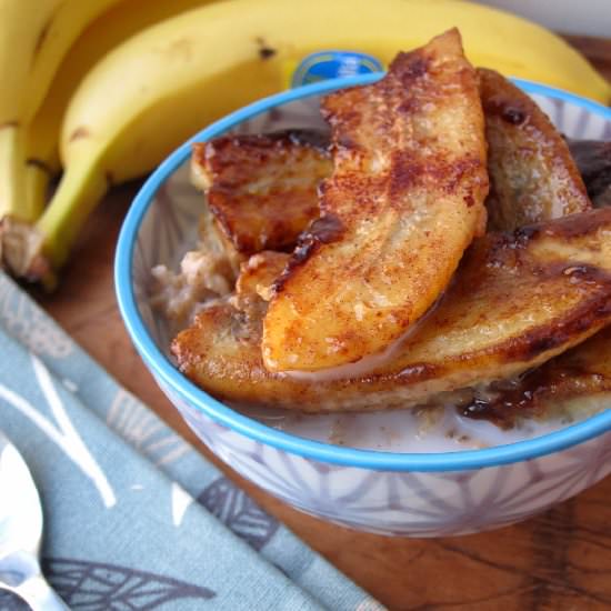 Bananas Foster Oatmeal