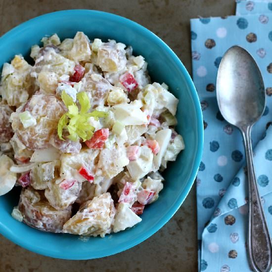 No Peel Red Potato Salad